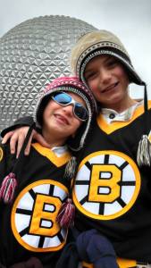 A rare instance of hugging