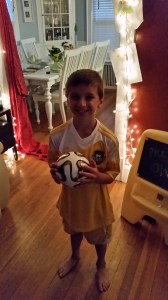 "He's gonna be a soccah player. He is...He isssssss."