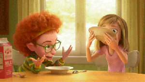 She must have just read my Ross and Monica caption.