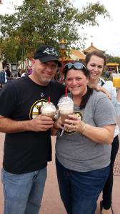 Three tipsy ducks (Nickie, Jeff and Shannon)....and their drinks.  