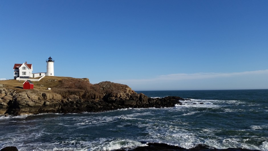 lighthouse and rocks