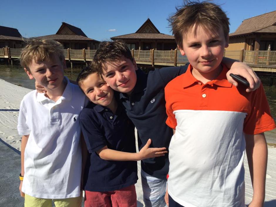 boys at the bungalows