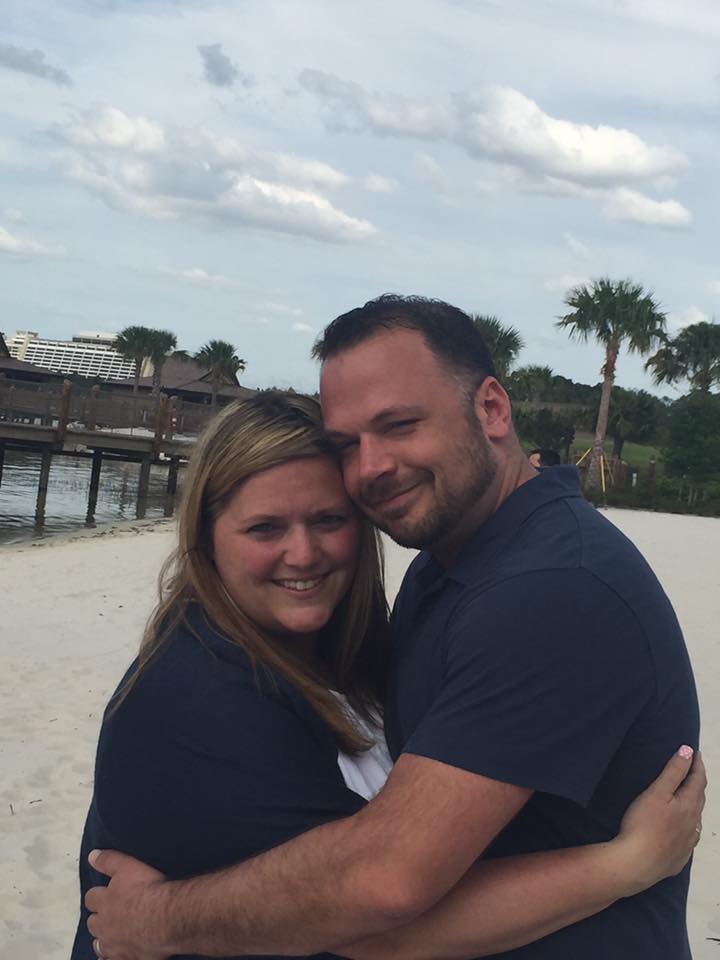 Nickie and Wayne on beach