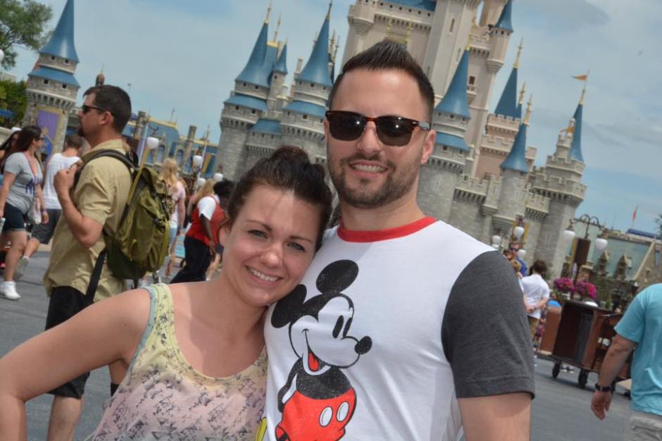 Steph and Mikey at castle