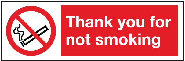 thank you for not smoking