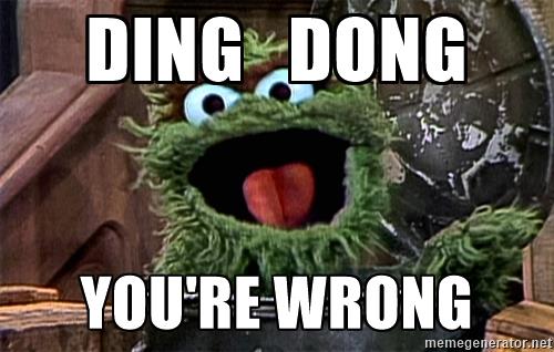 ding dong youre wrong