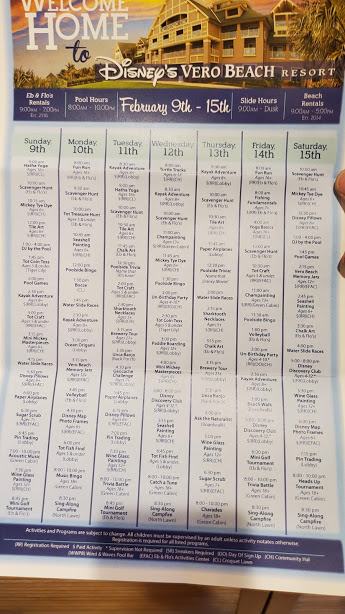 ACTIVITIES 1 VERO BEACH DAY 2 FEB 2020